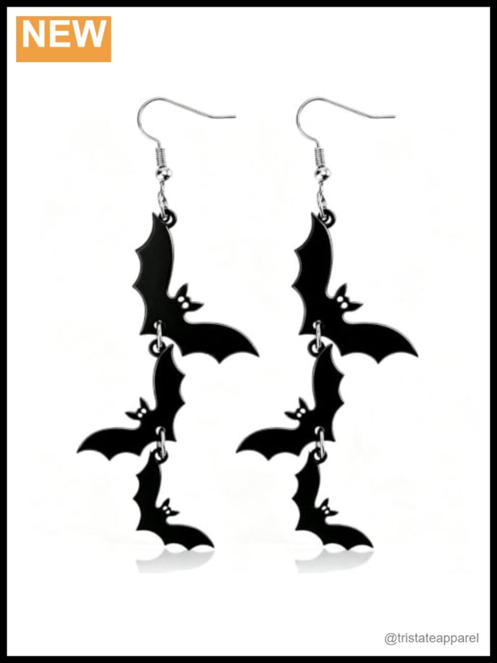 Gothic Halloween Dangle Earrings Skull Pumpkin Bat Spider Alloy 2 Inch